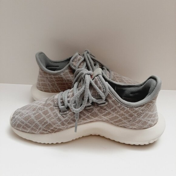ADIDAS Originals Tubular Shadow Athletic Shoe Light Brown Tan Gray Women's Sz 6 - Picture 13 of 16